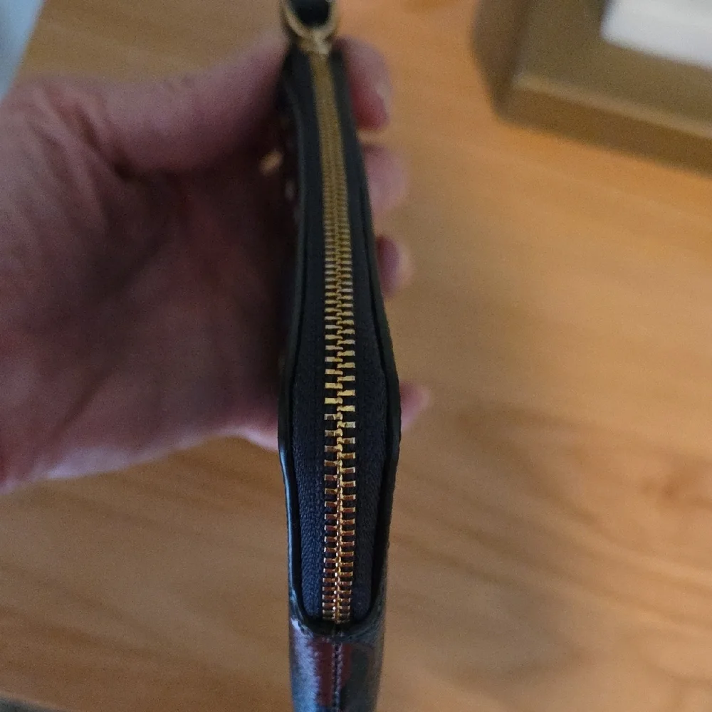 NWOT - Coach Navy Wristlet with Cherry Design - Picture 6 of 8